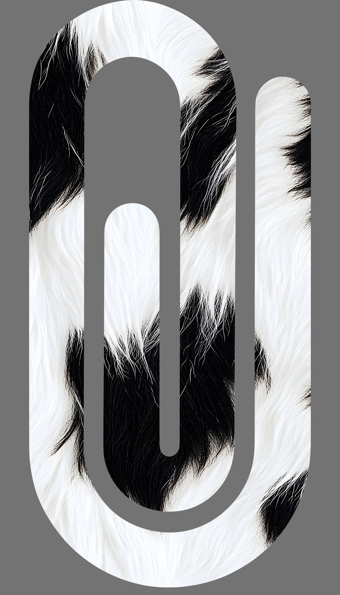 "Cow fur" Jumbo paperclip