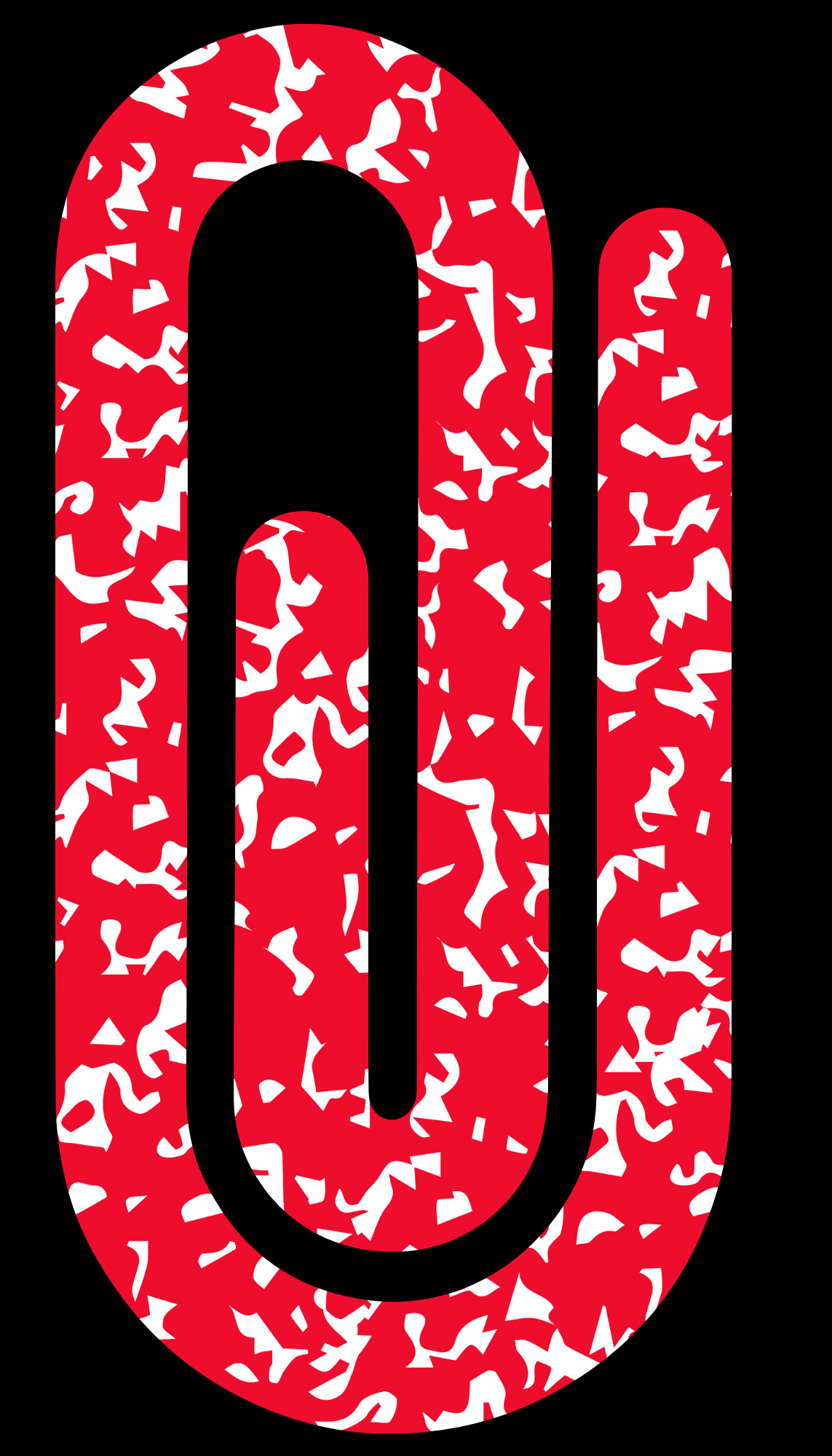 "Red Composition" Jumbo paperclip