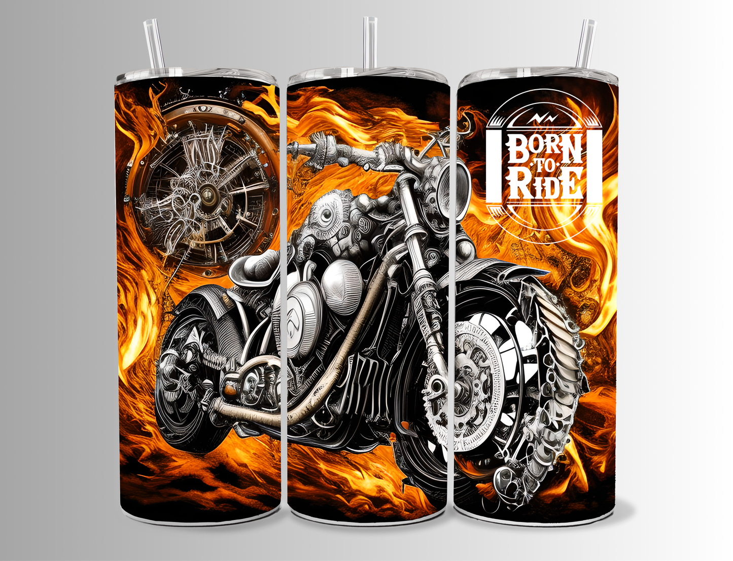 "Born to Ride" 20 oz Tumbler