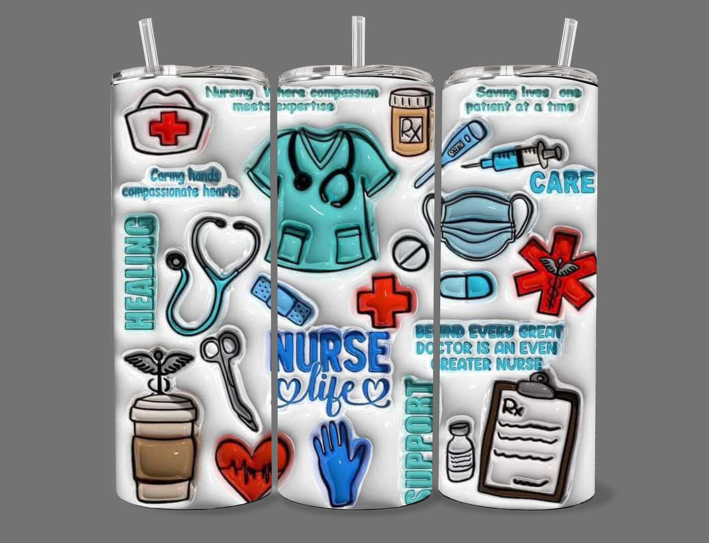 "Nurse Life" 20 oz Tumbler