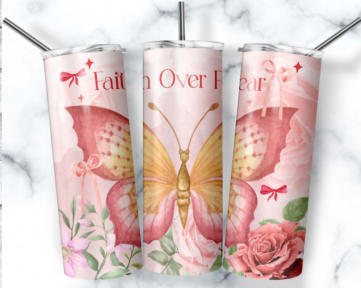 "Faith over Fear" 20 oz Tumbler