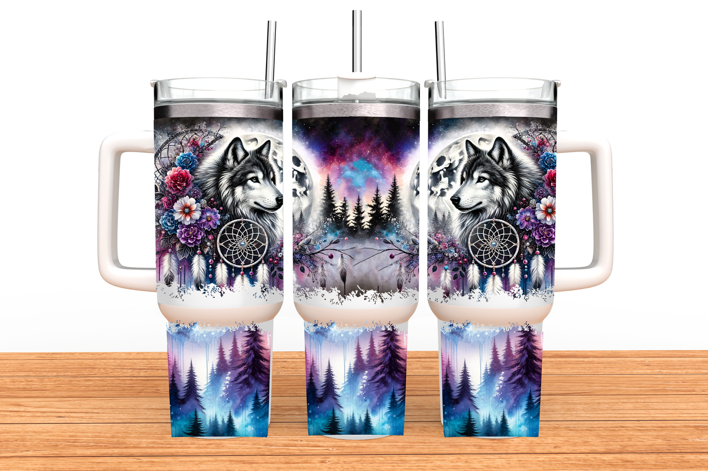 Grey Wolf 40 oz Tumbler