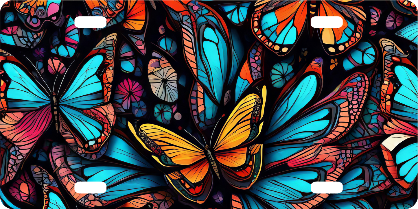 Butterfly License Plate