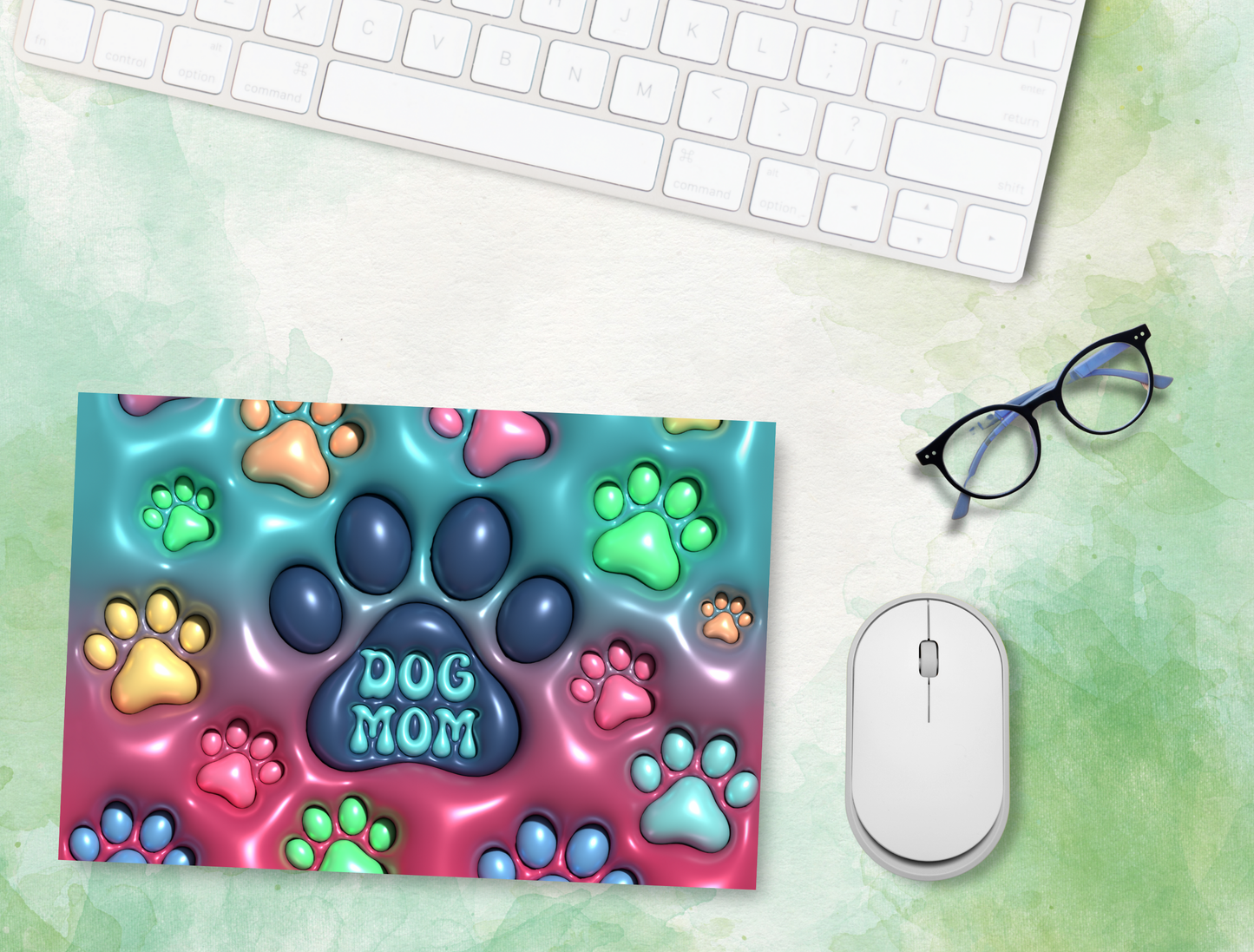 "Dog Mom" Mouse Pad