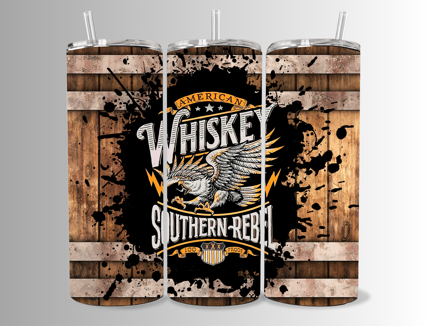 "Whiskey Southern-Rebel" 20 oz Tumbler