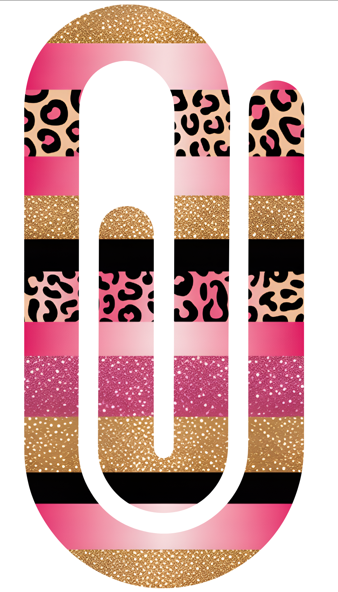 "Leopard print" Jumbo paperclip