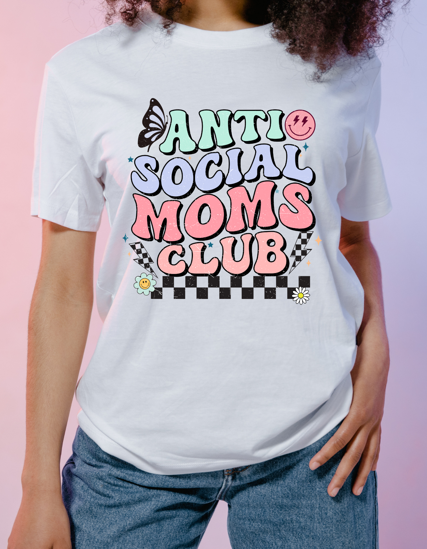 "ANTI SOCIAL MOMS CLUB" T-Shirt