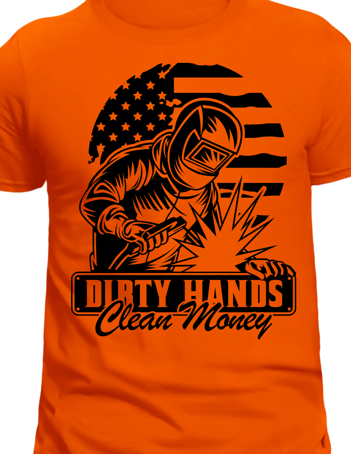 "Dirty Hands Clean Money" Blue Collar T-Shirt
