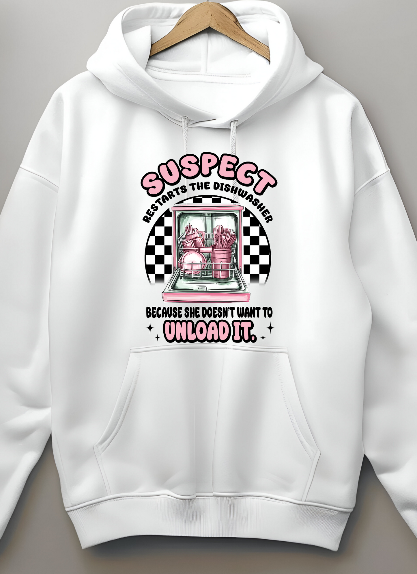 "SUSPECT RESTARTS THE DISHWASHER" Hoodie