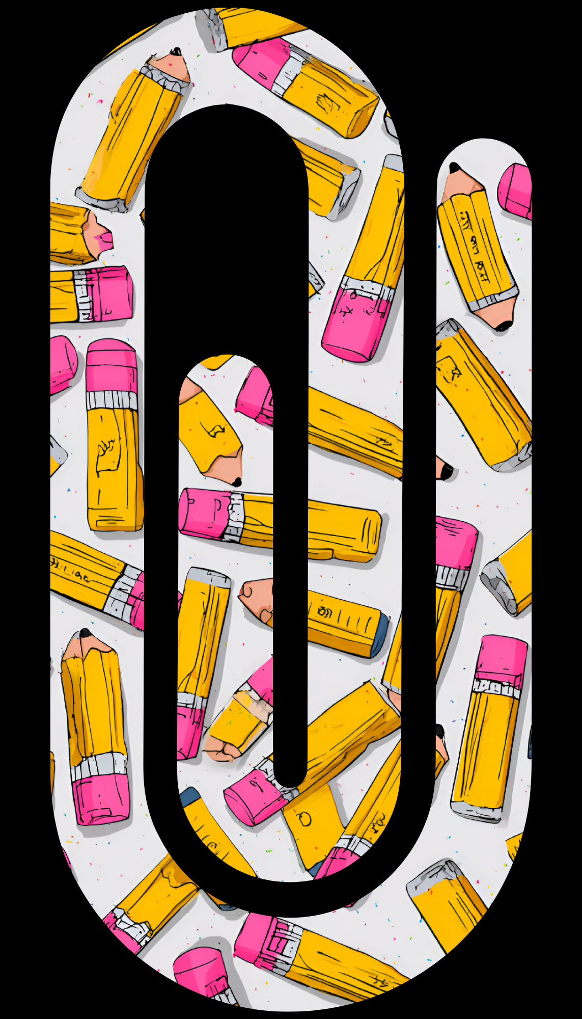 "Pencils" Jumbo paperclip