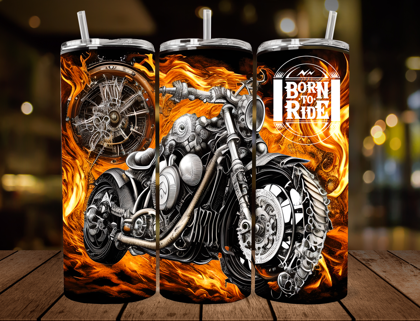 "Born to Ride" 20oz Tumbler