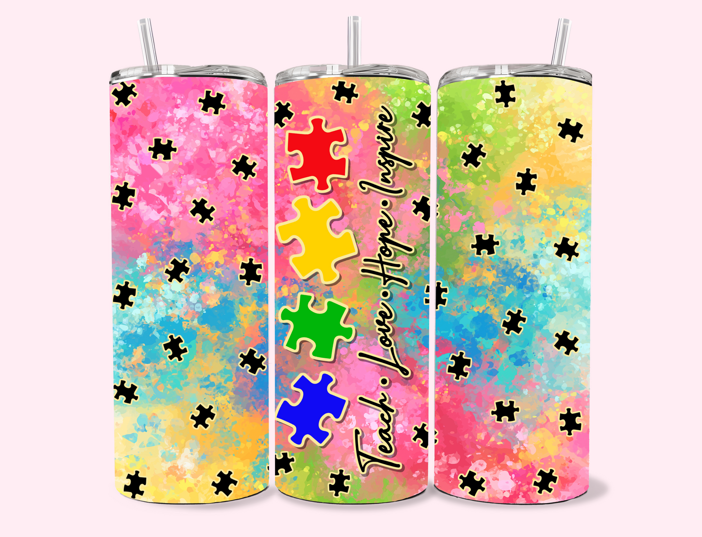 "Teach. Love. Hope. Inspire" 20 oz Tumbler