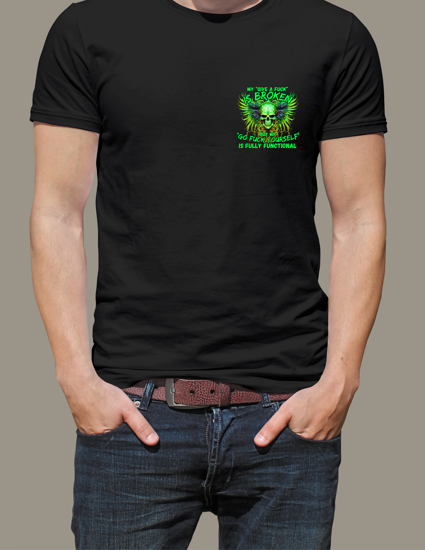 "My give a fuck is BROKEN" T-Shirt