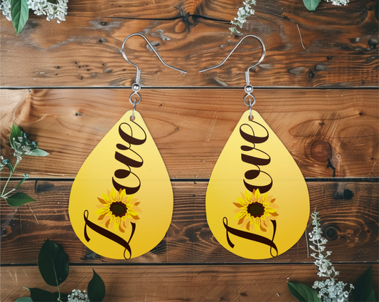 "Sunflower" Love Earrings
