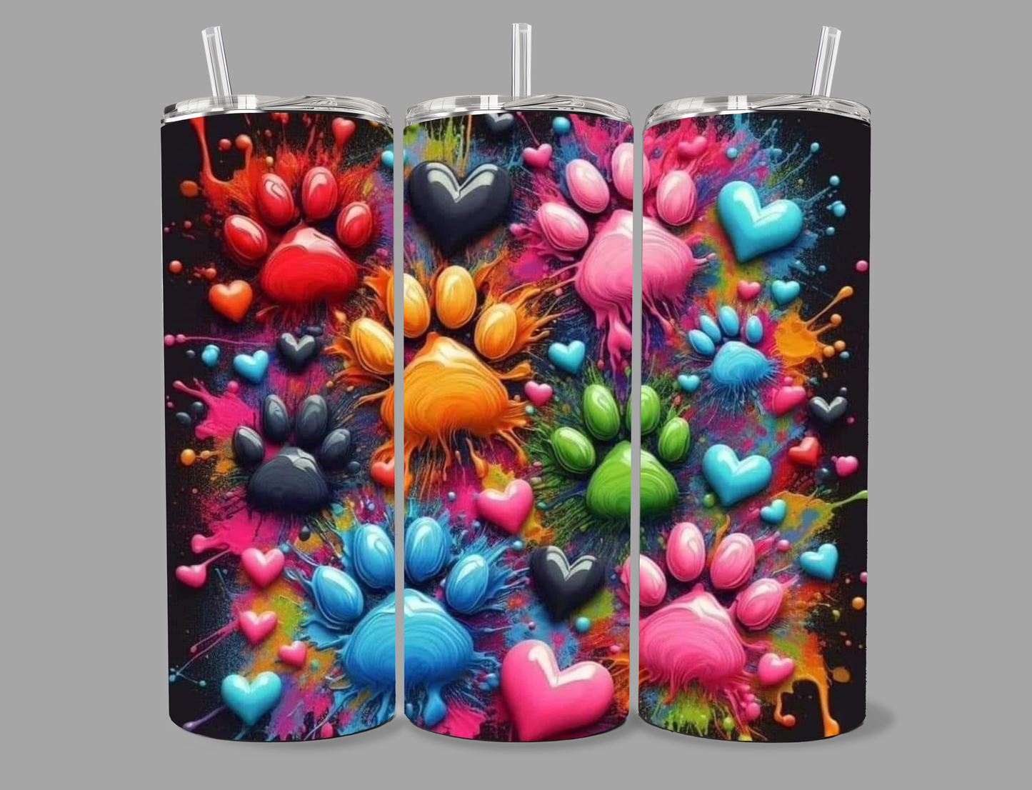 "Paw Print" 20 oz Tumbler