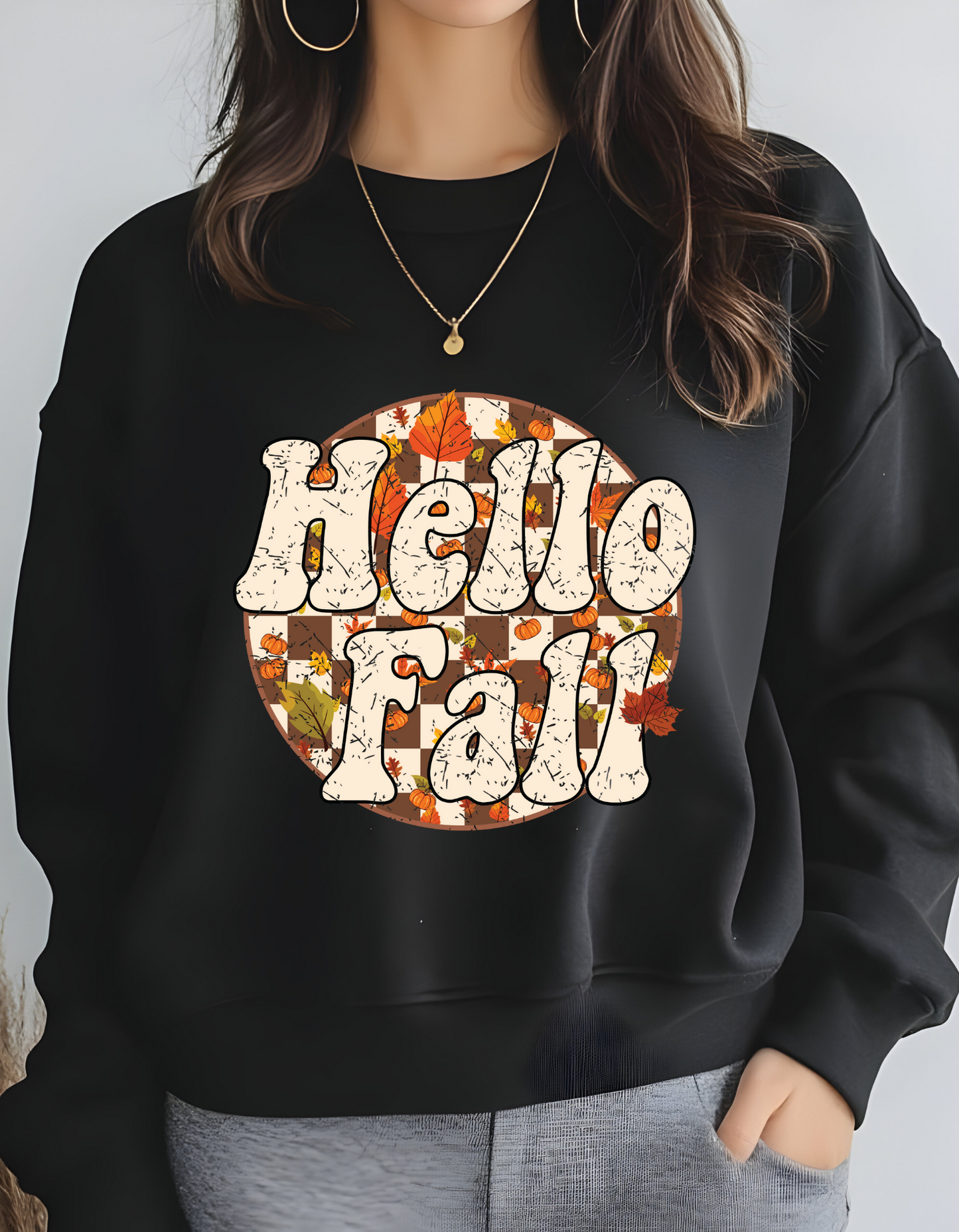 "Hello Fall" Adult Sweatshirt