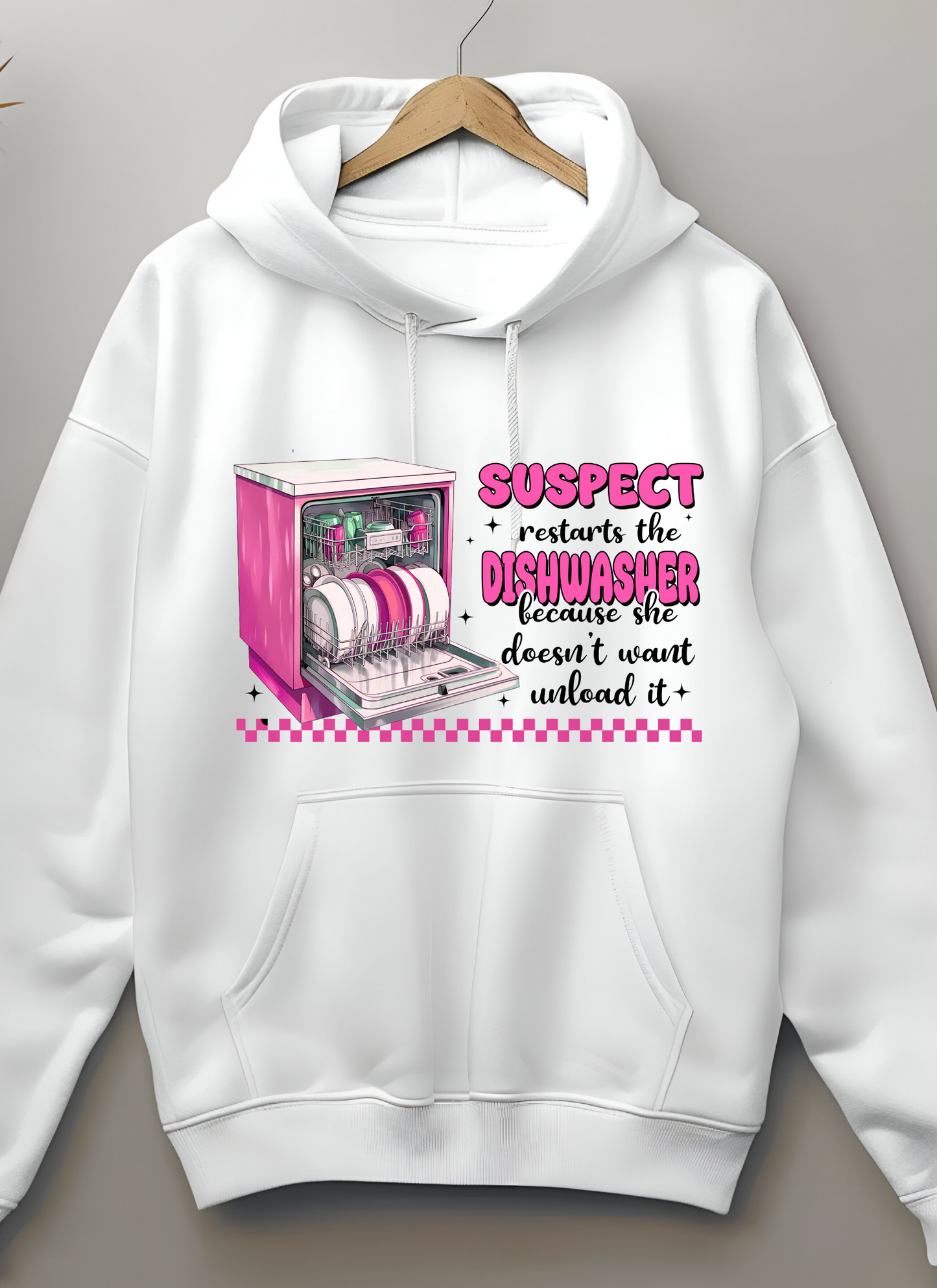 "SUSPECT RESTARTS THE DISHWASHER" Hoodie