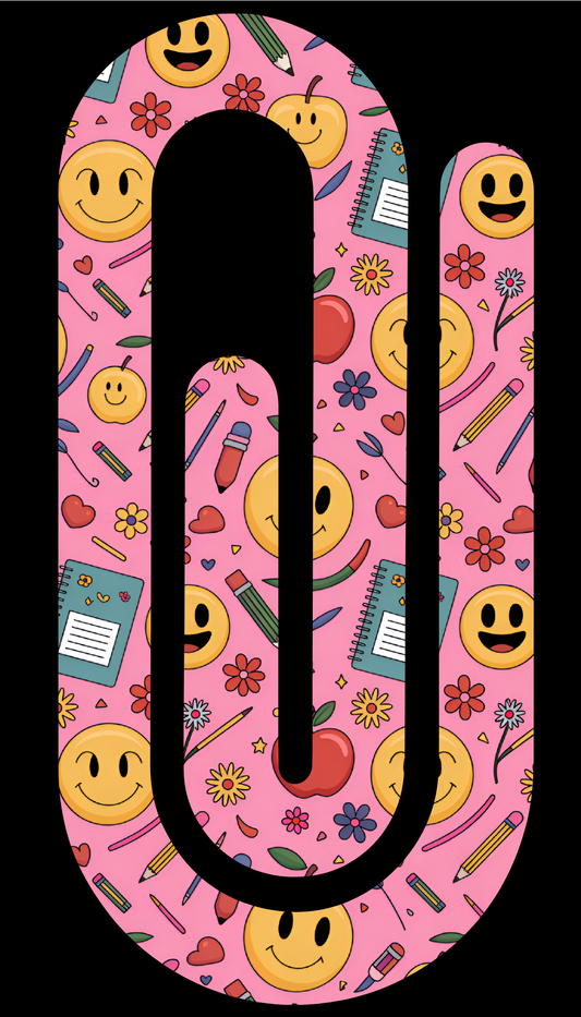 "Smiley face" Jumbo paperclip