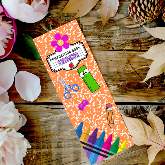 Orange Composition Bookmark