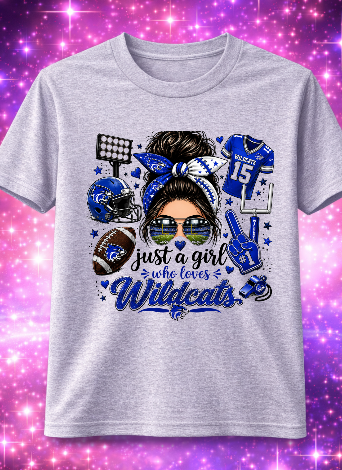 "Just a girl who loves wildcats" T-Shirt