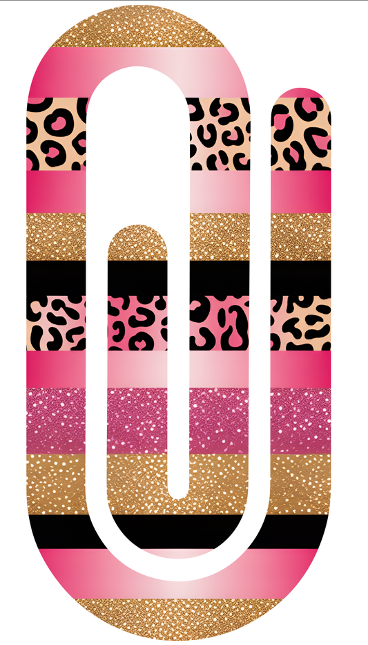 "Leopard print" Jumbo paperclip