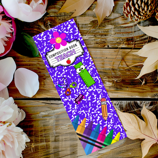 Purple Composition Bookmark