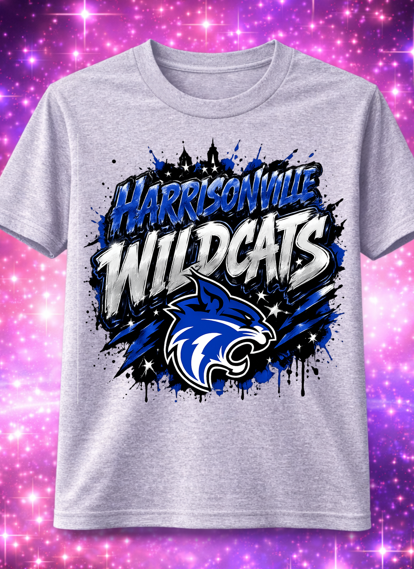 "Harrisonville Wildcats" T-Shirt