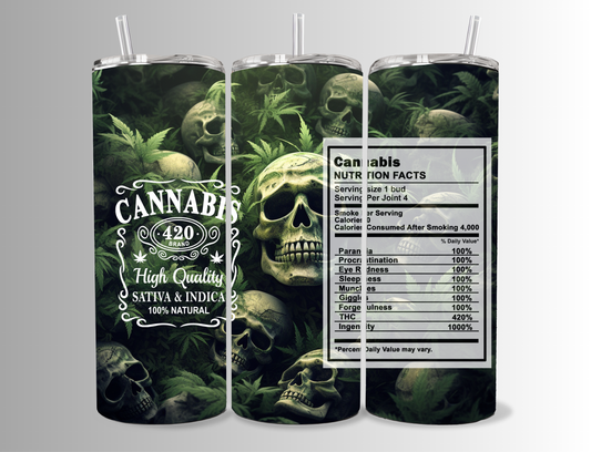 "Cannabis 420" 20 oz Tumbler