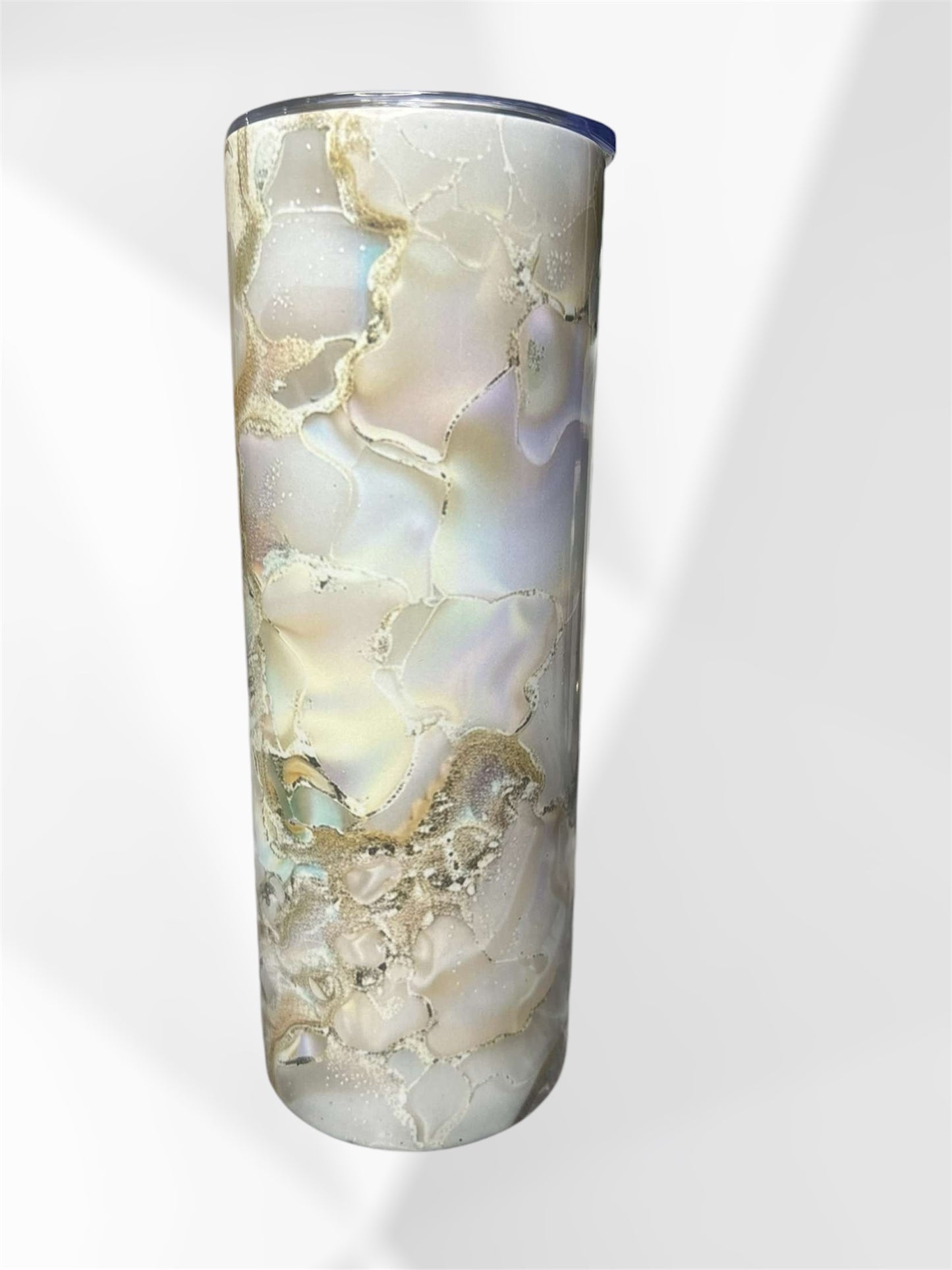 gold marble tumbler