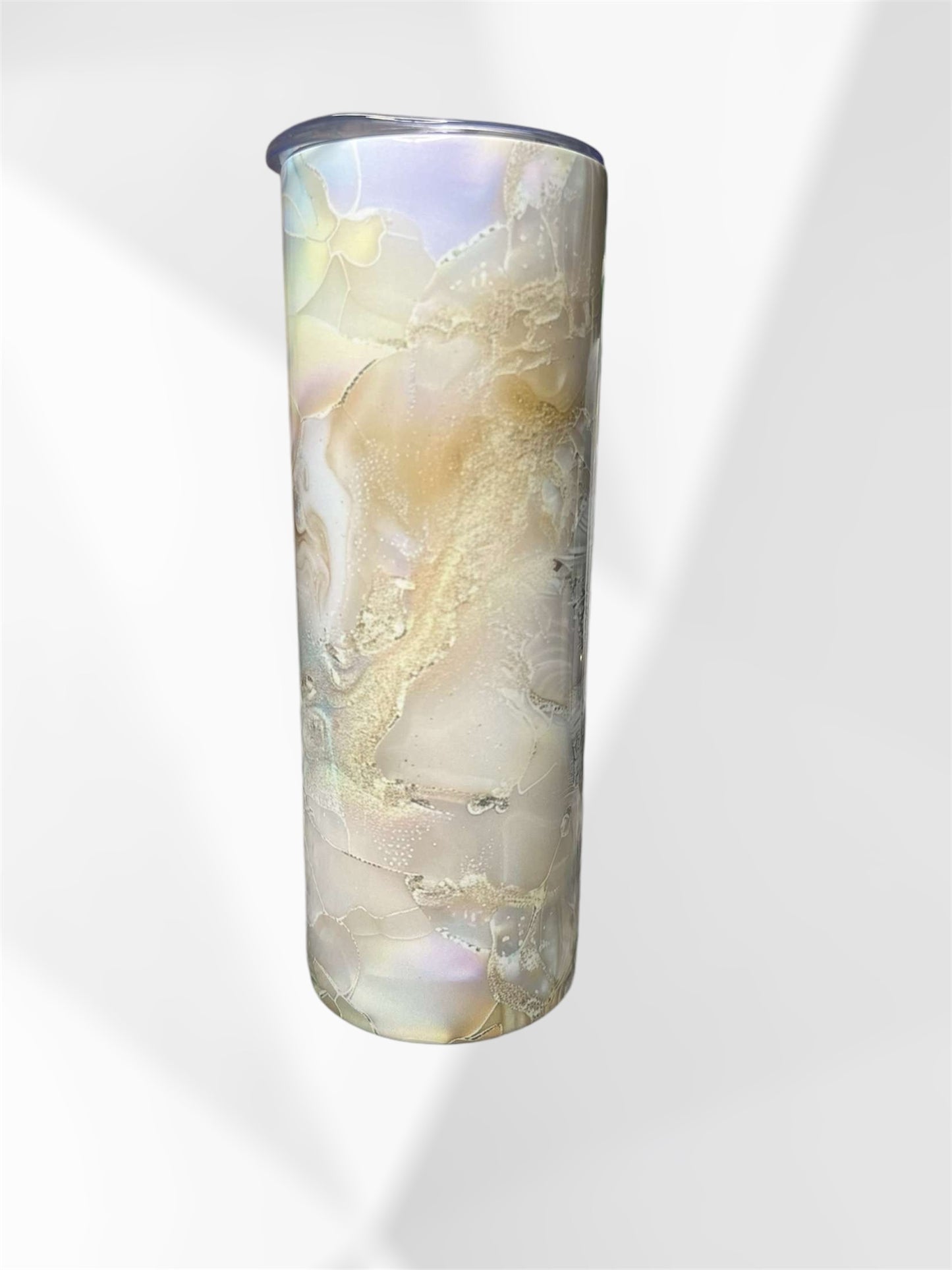 gold marble tumbler