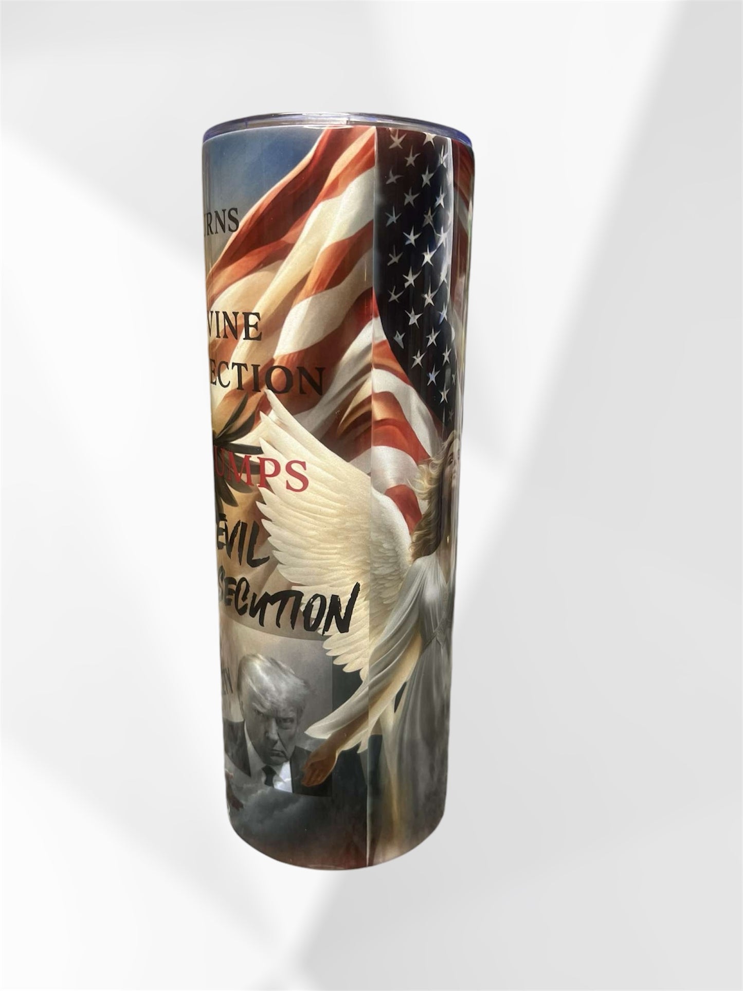 trump 2024 themed tumbler