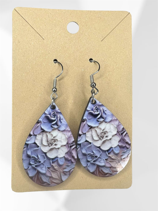 floral earrings