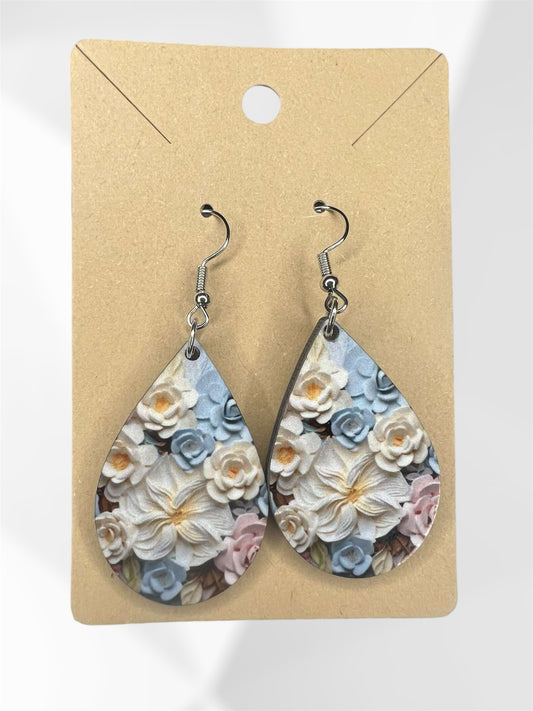 floral earrings