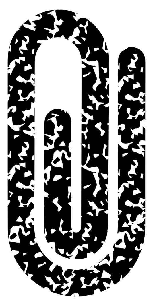 "Black Composition" Paperclip
