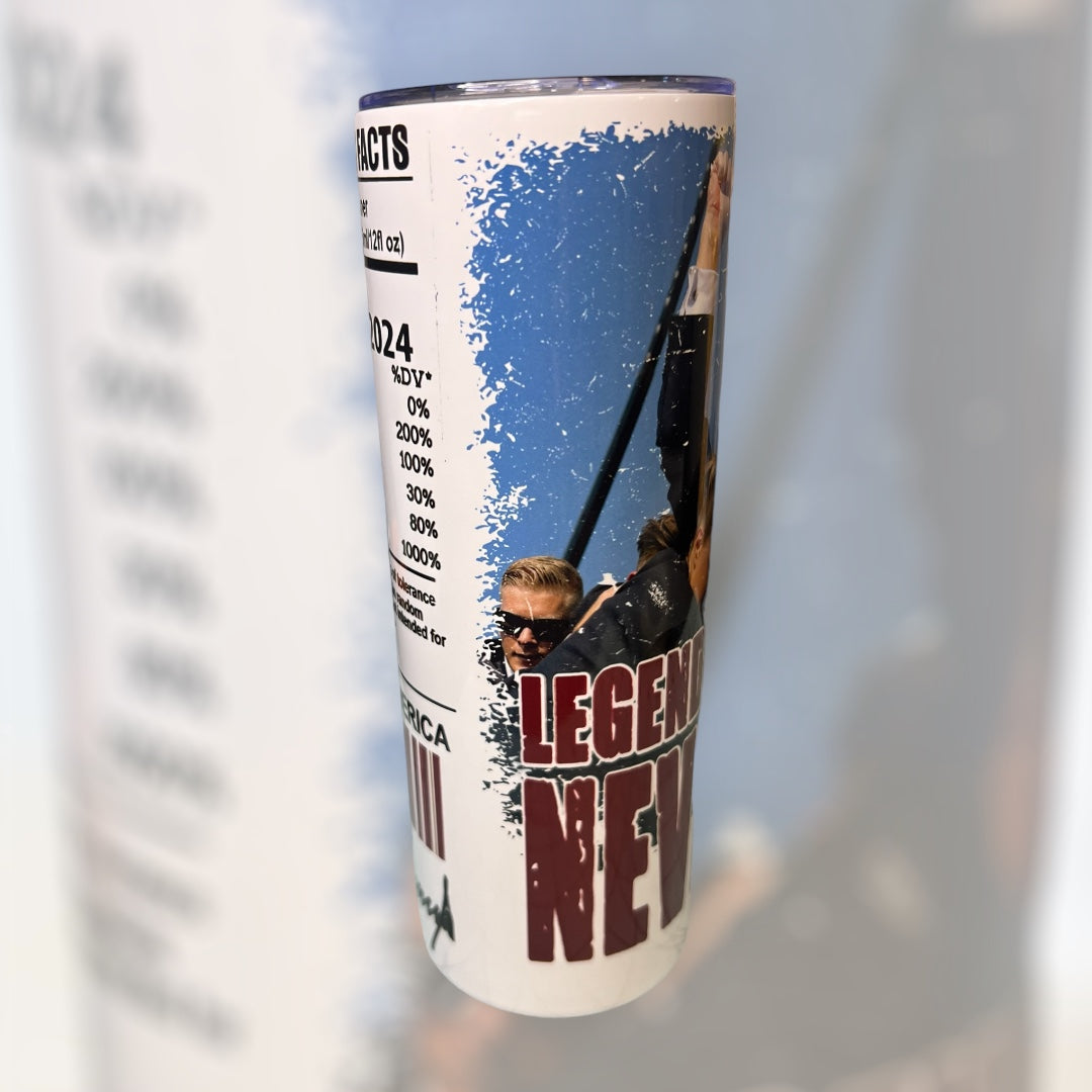 "Legends Never Die" Tumbler