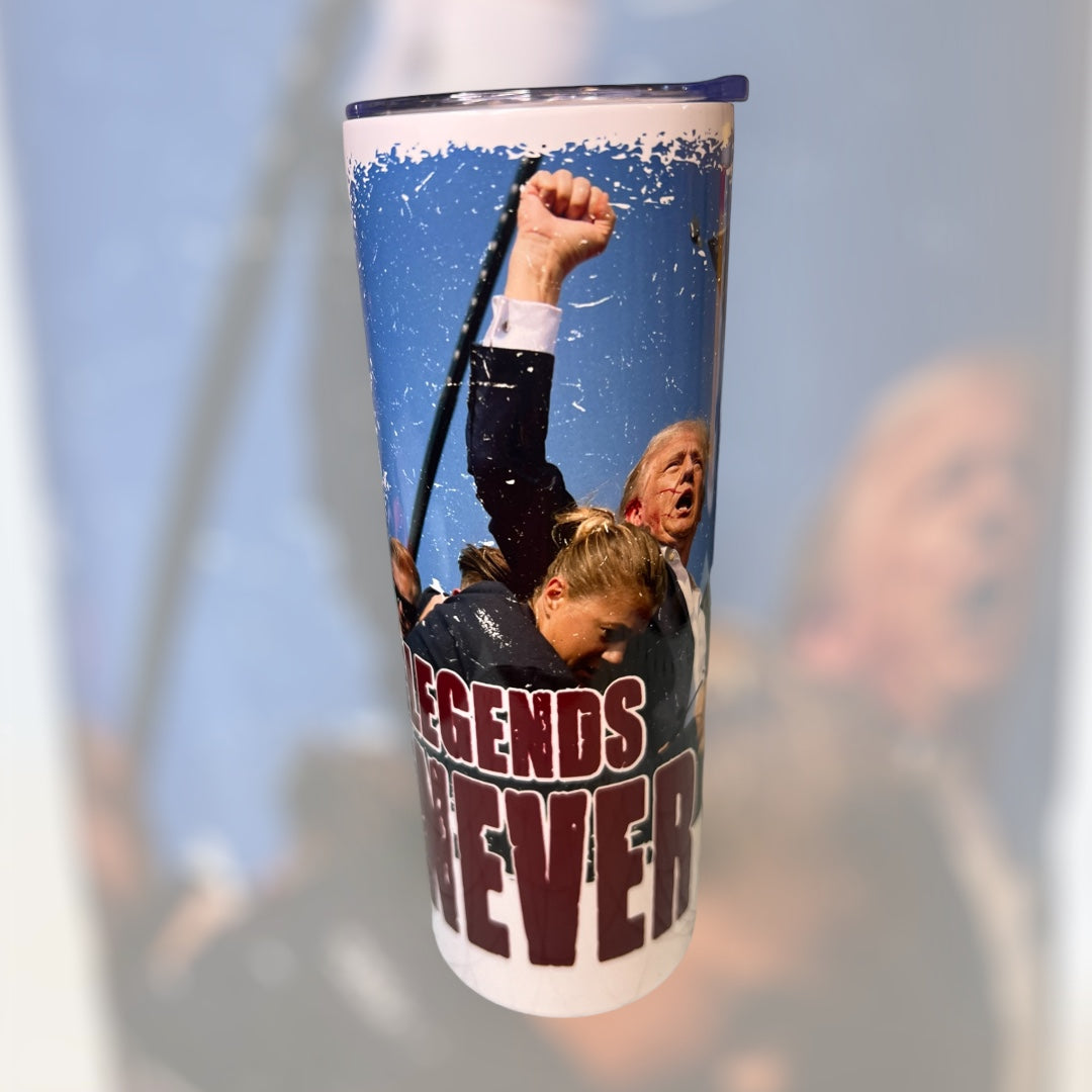 "Legends Never Die" Tumbler