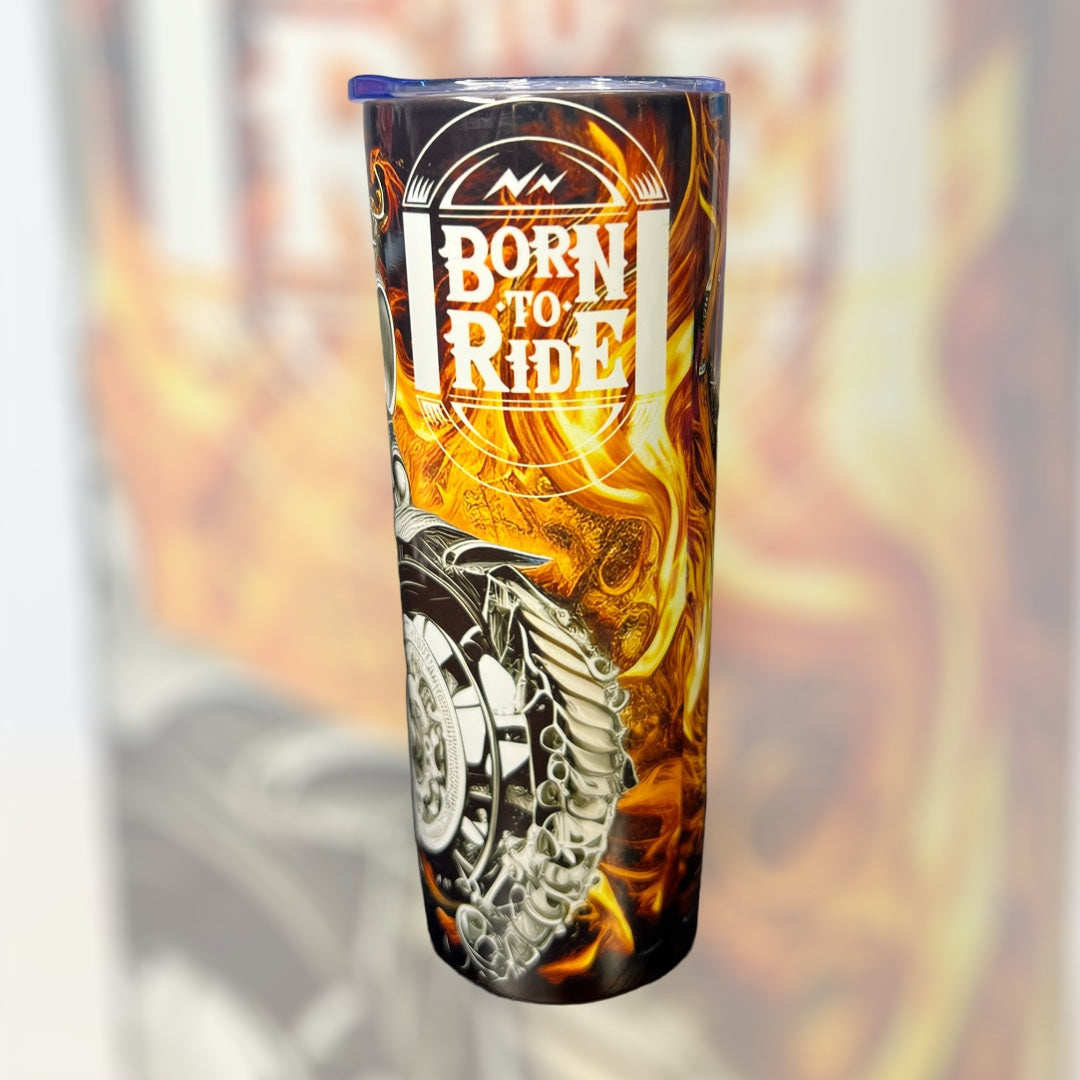 "Born To Ride" Tumbler