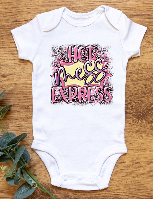 "Hot Mess Express" Onesie/Bodysuit