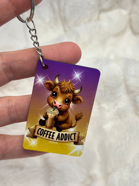 "Coffee Addict" Keychain