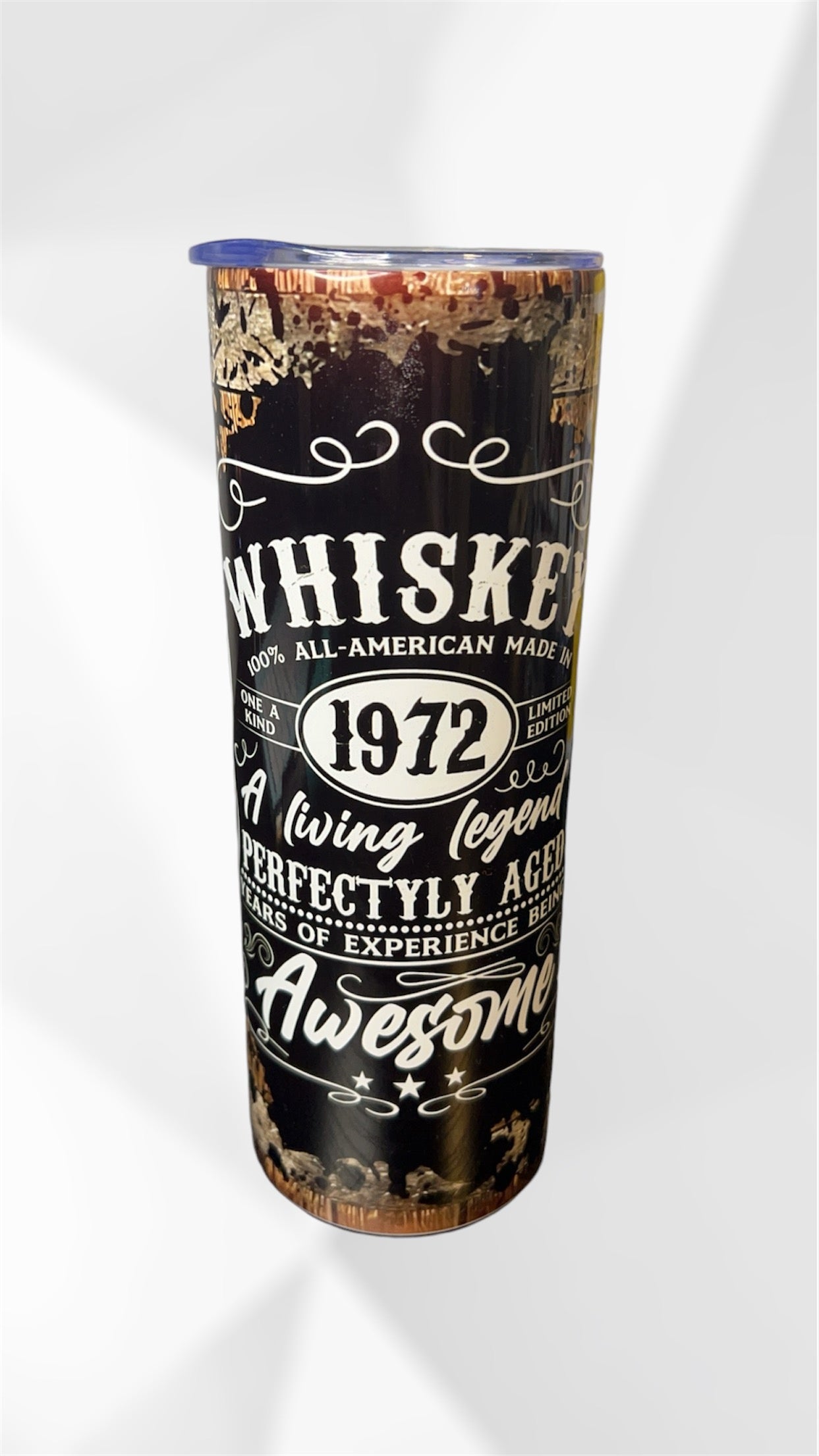 whiskey themed tumbler